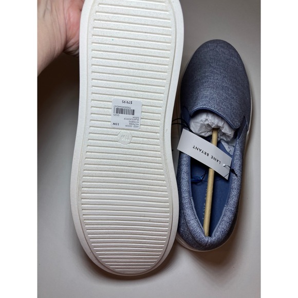 Lane Bryant 11W Comfort Slip On Sneaker NWT, Denim Platform - Picture 7 of 10